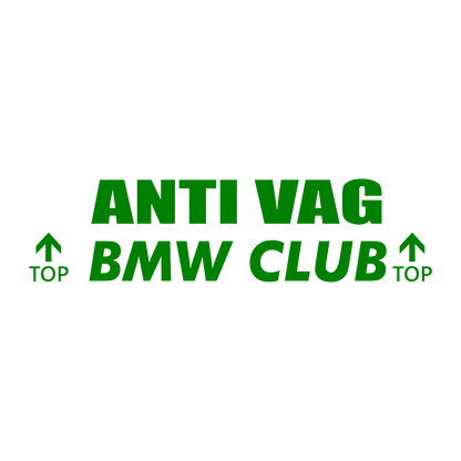 Sticker - ANTI VAG BMW CLUB