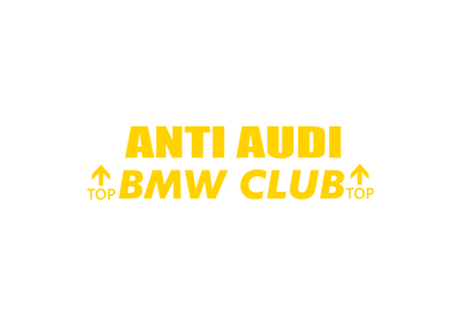 Sticker - ANTI AUDI BMW CLUB