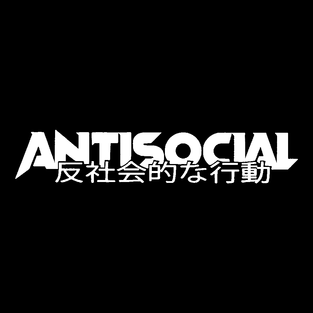 Sticker Parbriz - ANTISOCIAL CHINESE