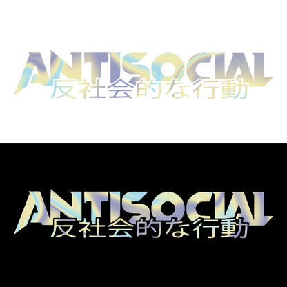 Sticker Parbriz - ANTISOCIAL CHINESE
