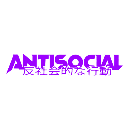 Sticker Parbriz - ANTISOCIAL CHINESE