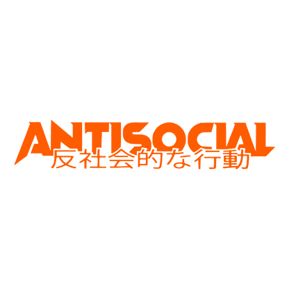 Sticker Parbriz - ANTISOCIAL CHINESE