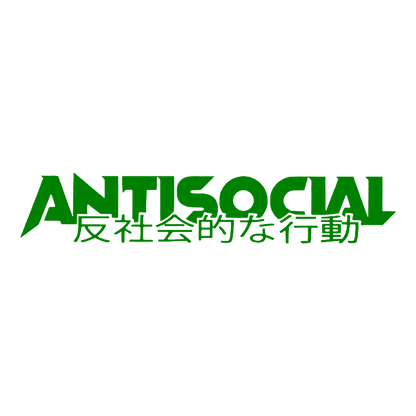 Sticker Parbriz - ANTISOCIAL CHINESE