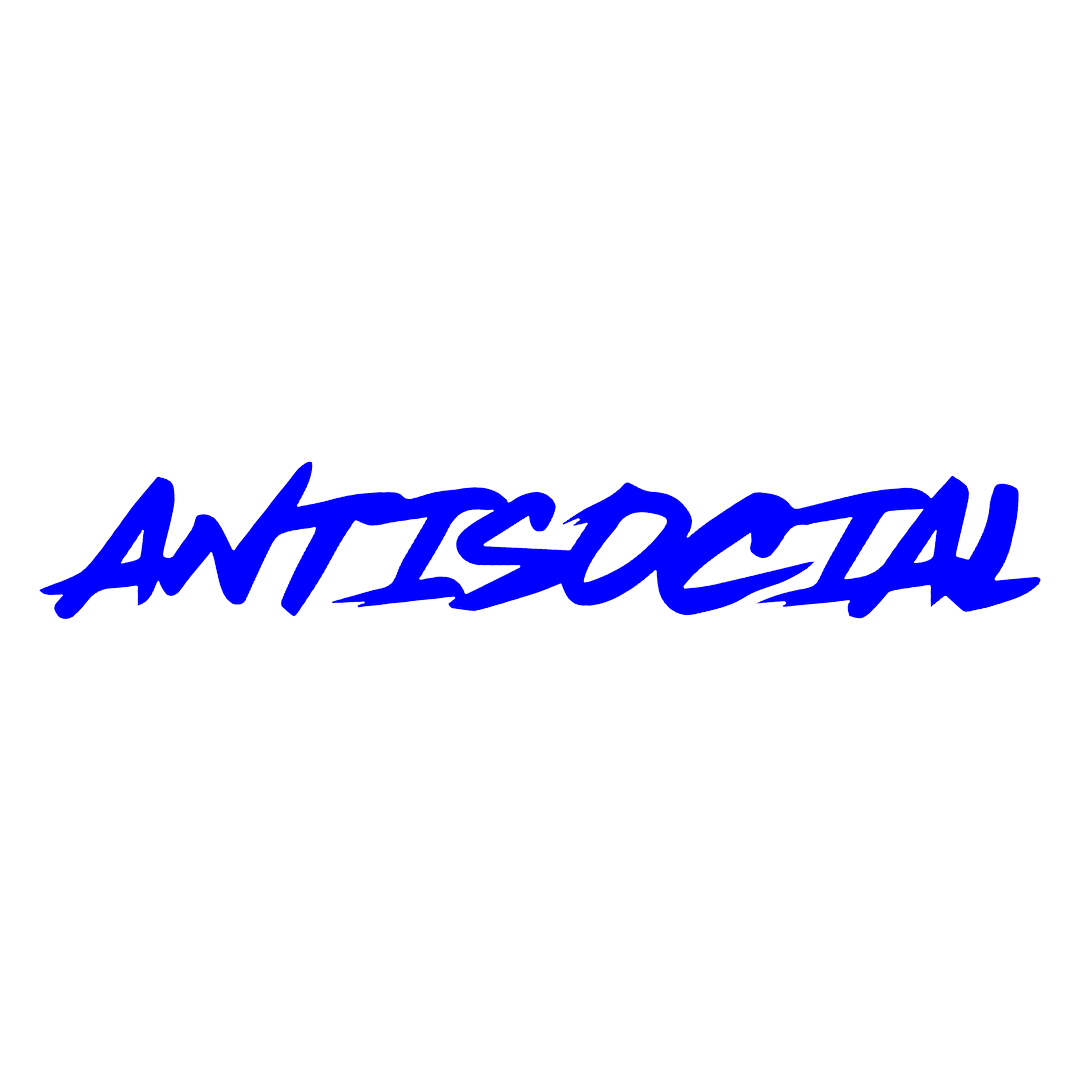 Sticker Parbriz - ANTISOCIAL