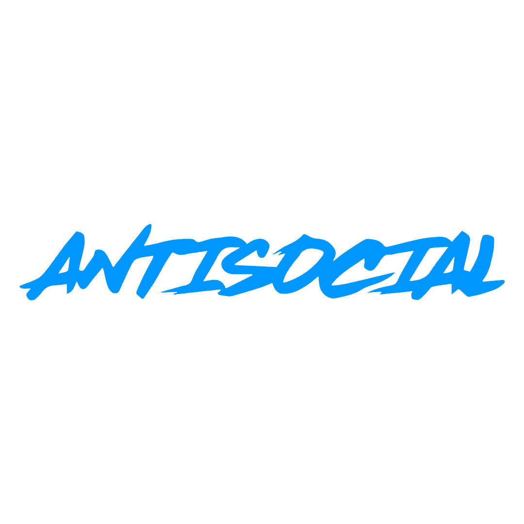Sticker Parbriz - ANTISOCIAL