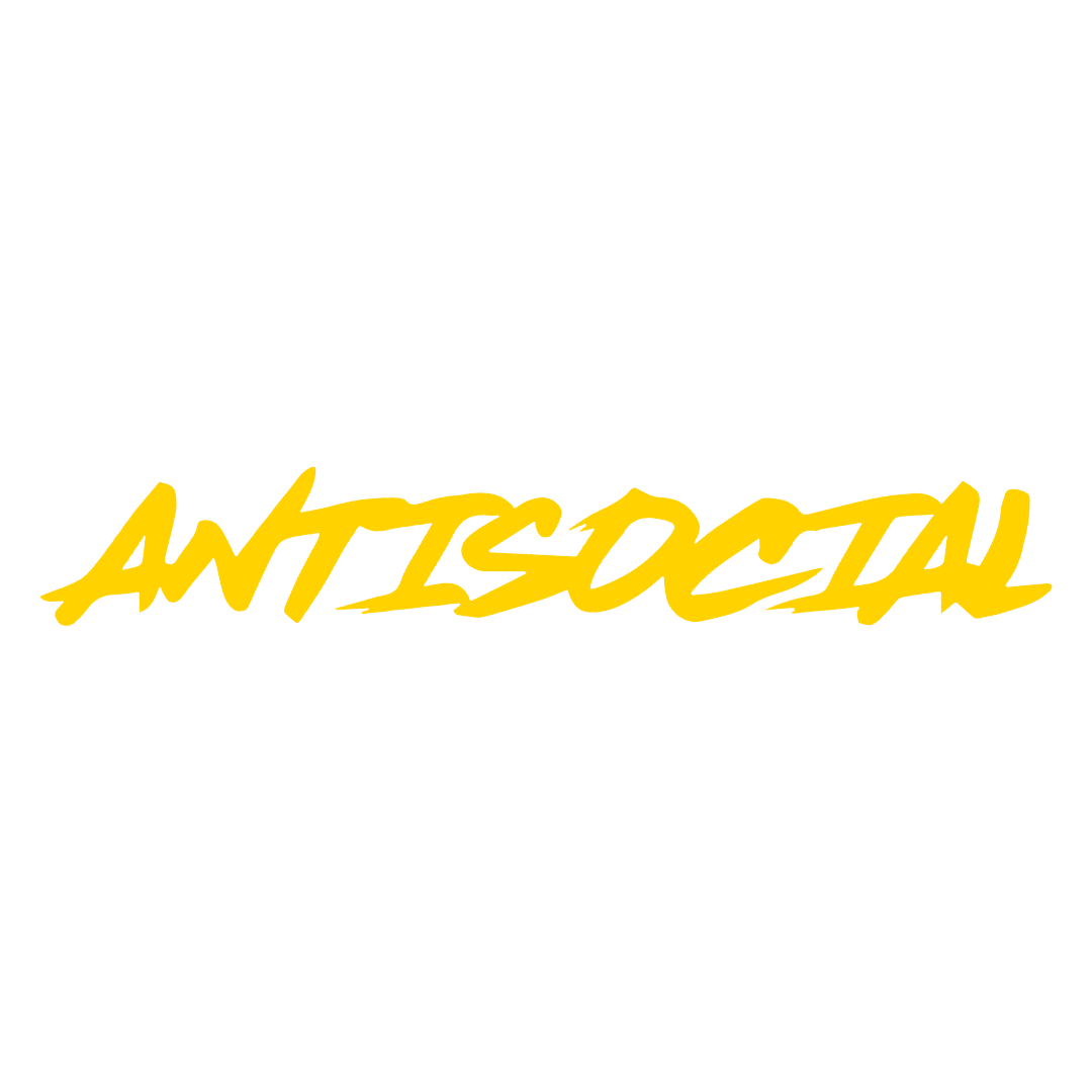 Sticker Parbriz - ANTISOCIAL