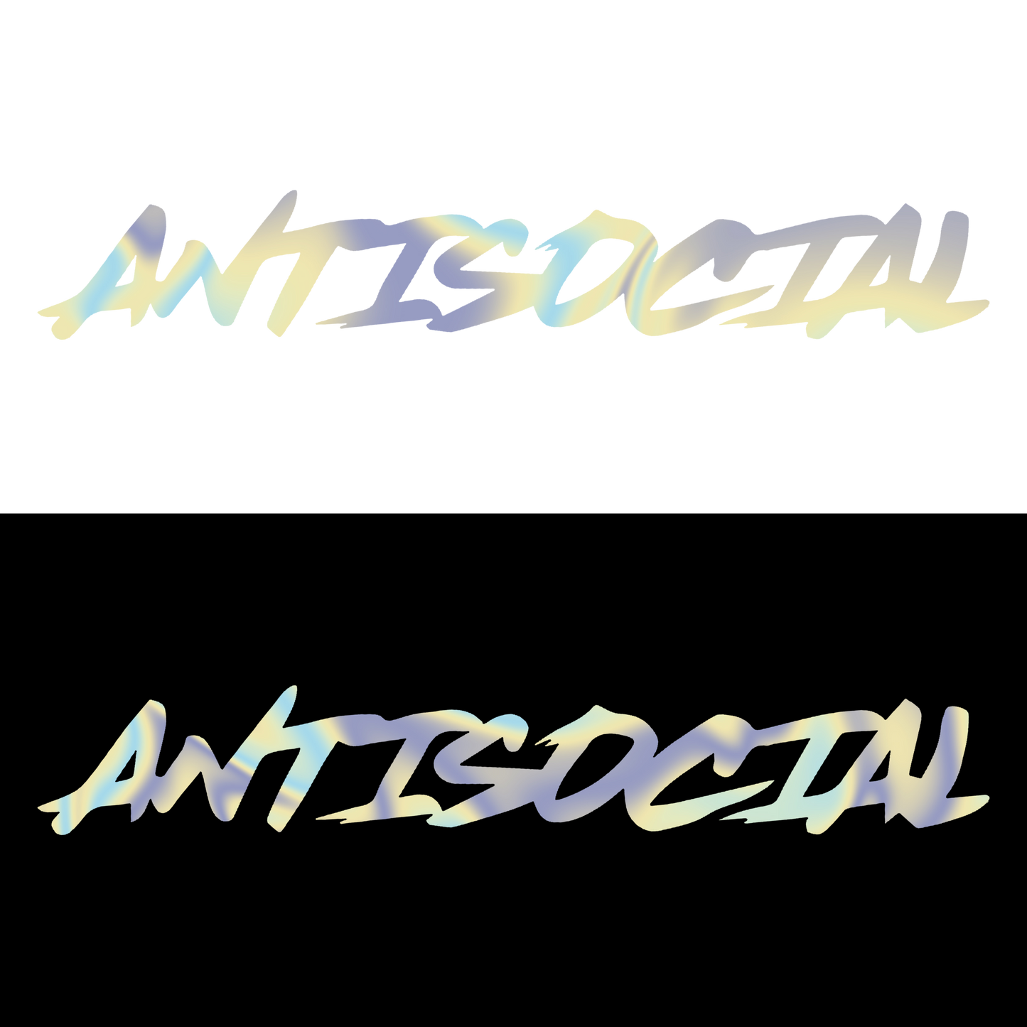 Sticker Parbriz - ANTISOCIAL