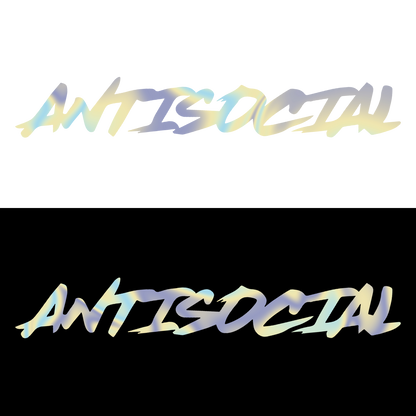 Sticker Parbriz - ANTISOCIAL