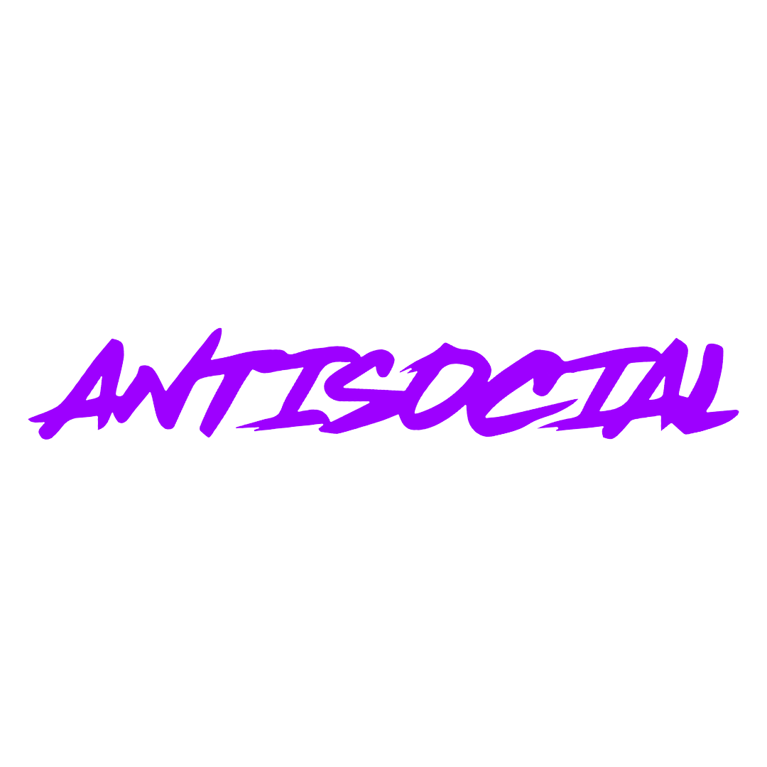 Sticker Parbriz - ANTISOCIAL
