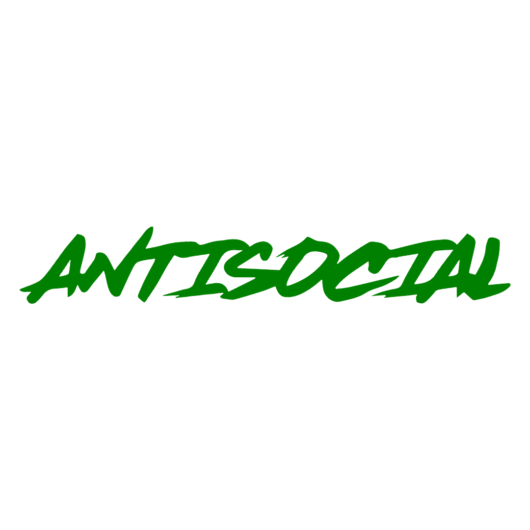 Sticker Parbriz - ANTISOCIAL