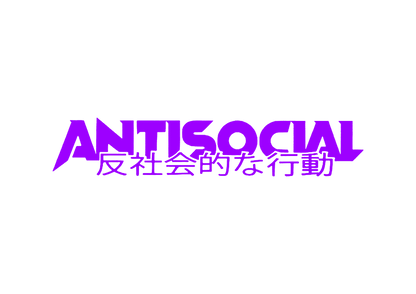 Sticker Parbriz - ANTISOCIAL CHINESE