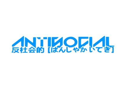 Sticker Parbriz - ANTISOCIAL JAPANESE