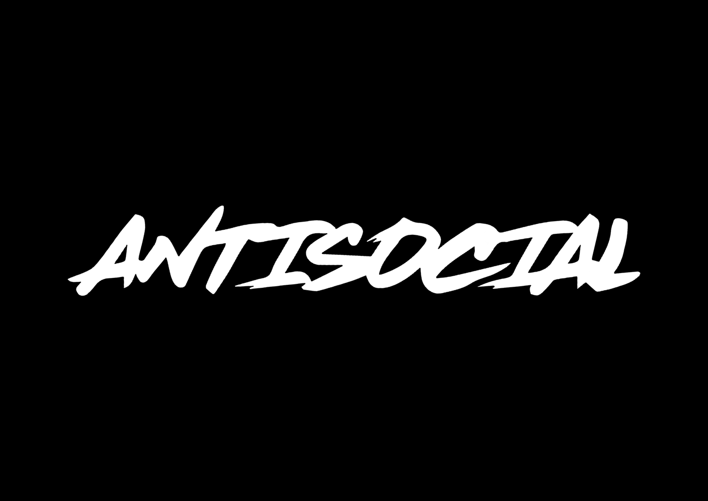 Sticker Parbriz - ANTISOCIAL 1