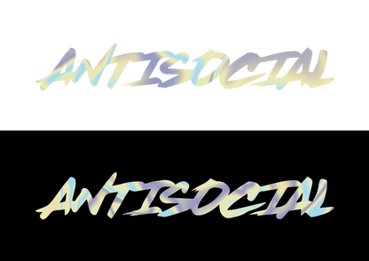 Sticker Parbriz - ANTISOCIAL 1