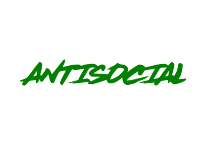 Sticker Parbriz - ANTISOCIAL 1