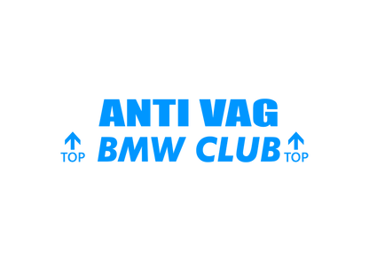Sticker - ANTI VAG BMW CLUB