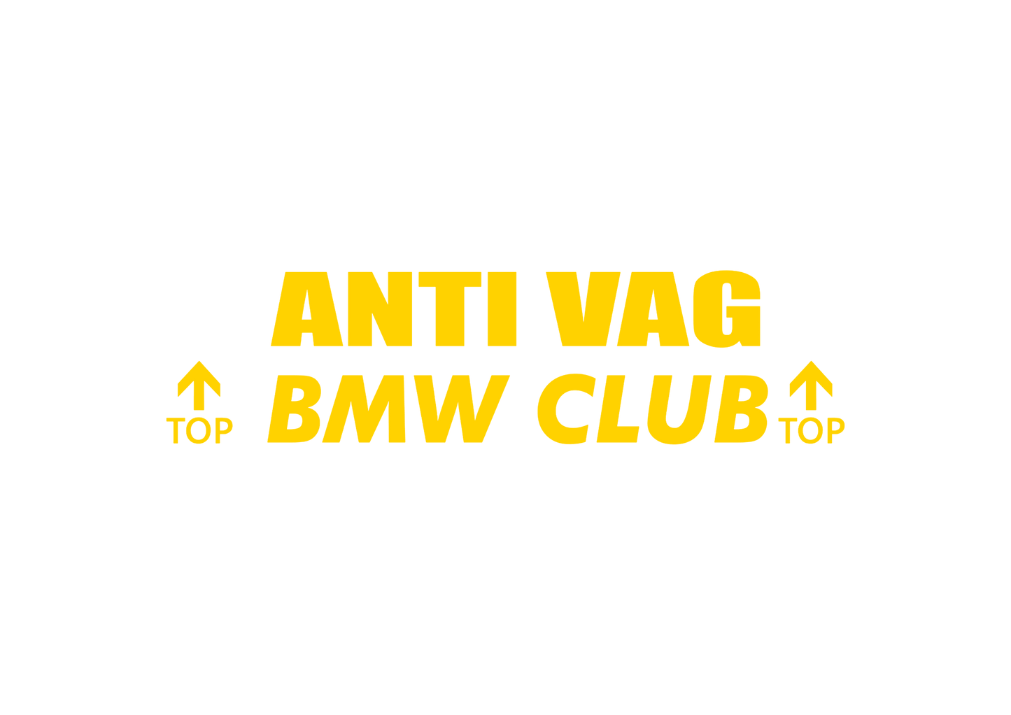 Sticker - ANTI VAG BMW CLUB