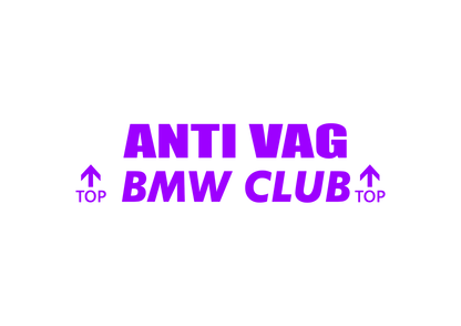 Sticker - ANTI VAG BMW CLUB