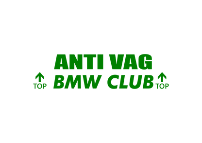 Sticker - ANTI VAG BMW CLUB