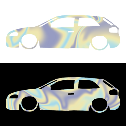 Sticker - SILUETA AUDI A3 8P