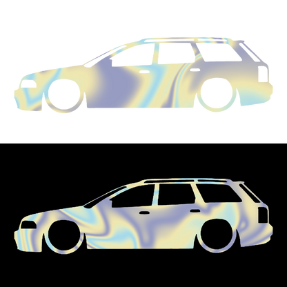 Sticker - SILUETA AUDI A4 B5