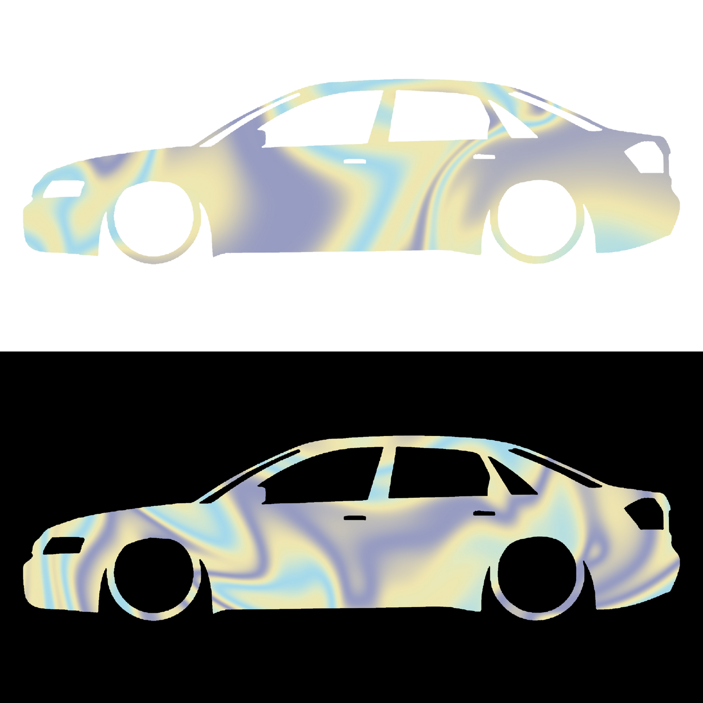 Sticker - SILUETA AUDI A4 B6
