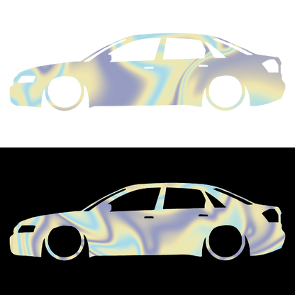 Sticker - SILUETA AUDI A4 B6