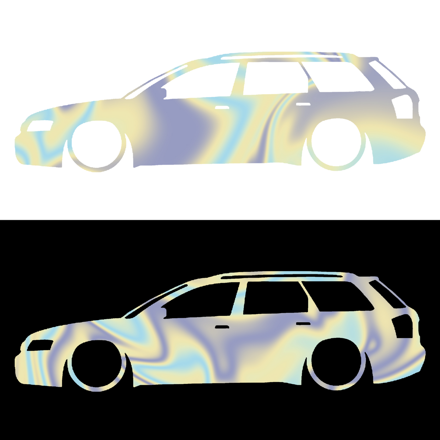 Sticker - SILUETA AUDI A4 B6 AVANT