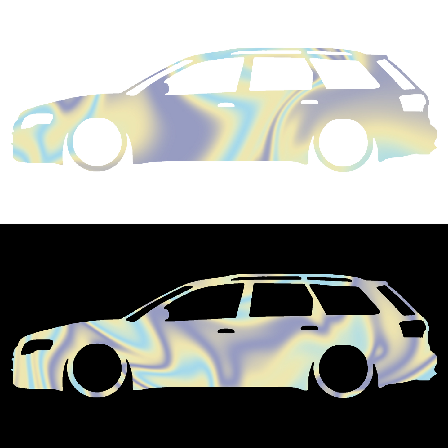 Sticker - SILUETA AUDI A4 B7 AVANT