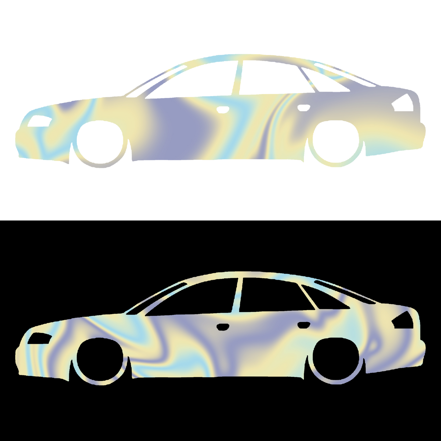 Sticker - SILUETA AUDI A6 C5