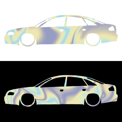 Sticker - SILUETA AUDI A6 C5