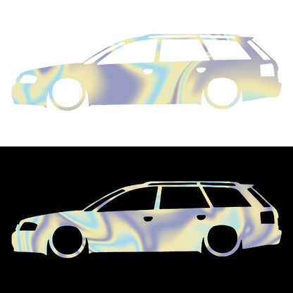 Sticker - SILUETA AUDI A6 C5 AVANT