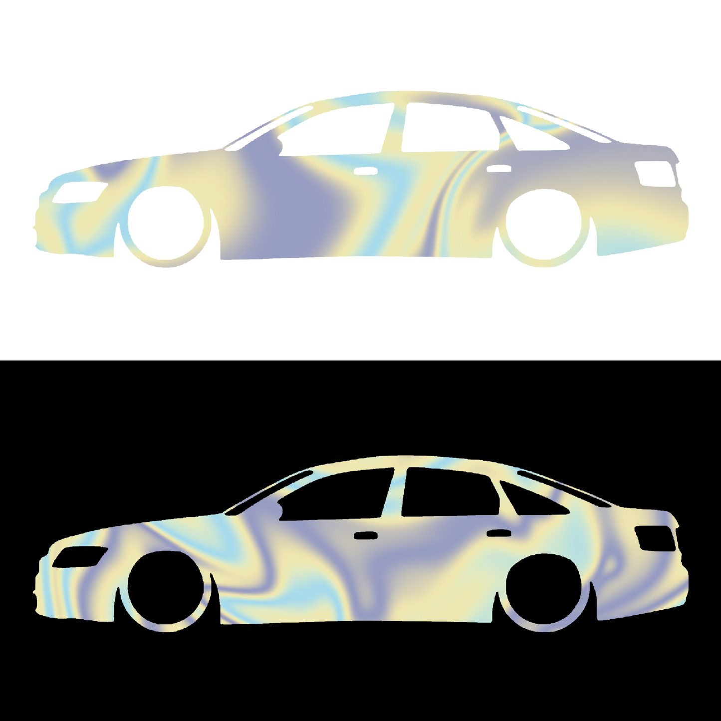 Sticker - SILUETA AUDI A6 C6