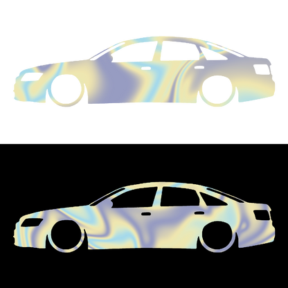 Sticker - SILUETA AUDI A6 C6