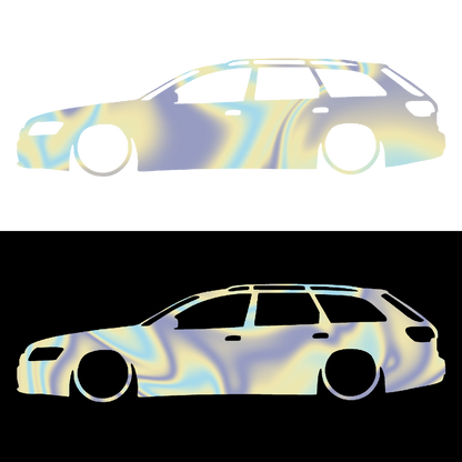 Sticker - SILUETA AUDI A6 C6 AVANT
