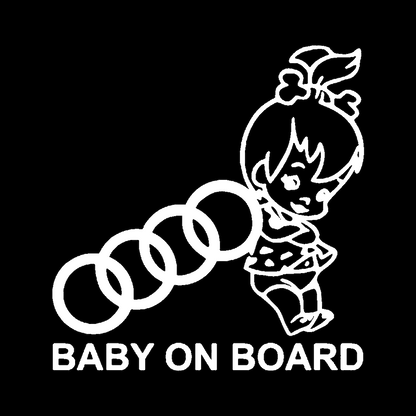 Sticker - BABY ON BOARD AUDI 2