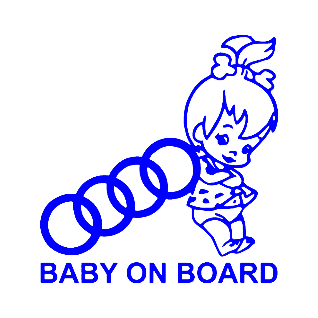 Sticker - BABY ON BOARD AUDI 2