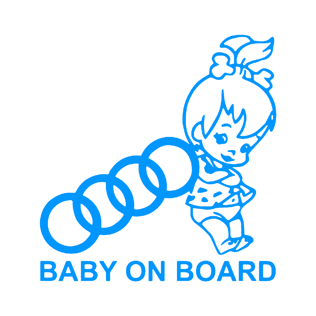 Sticker - BABY ON BOARD AUDI 2