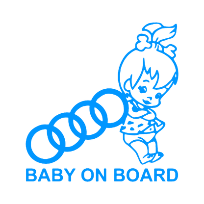 Sticker - BABY ON BOARD AUDI 2