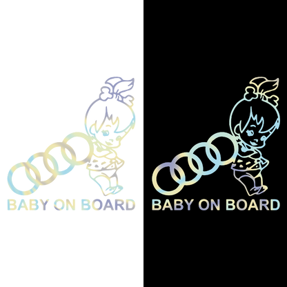 Sticker - BABY ON BOARD AUDI 2