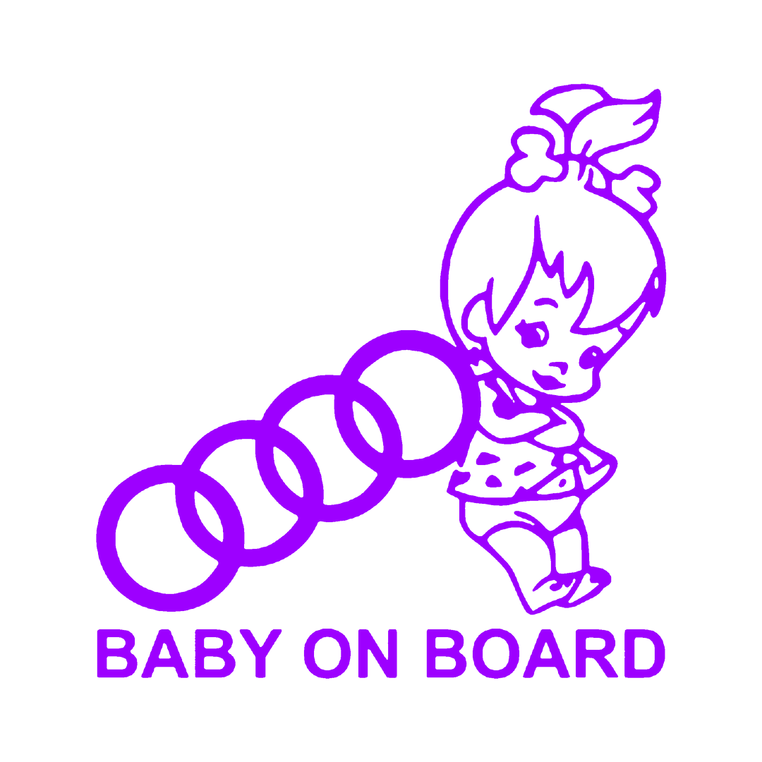 Sticker - BABY ON BOARD AUDI 2