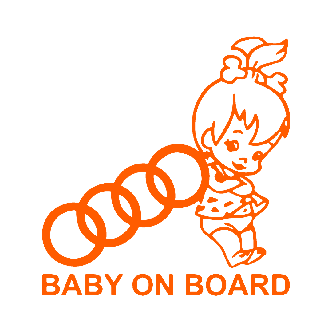 Sticker - BABY ON BOARD AUDI 2