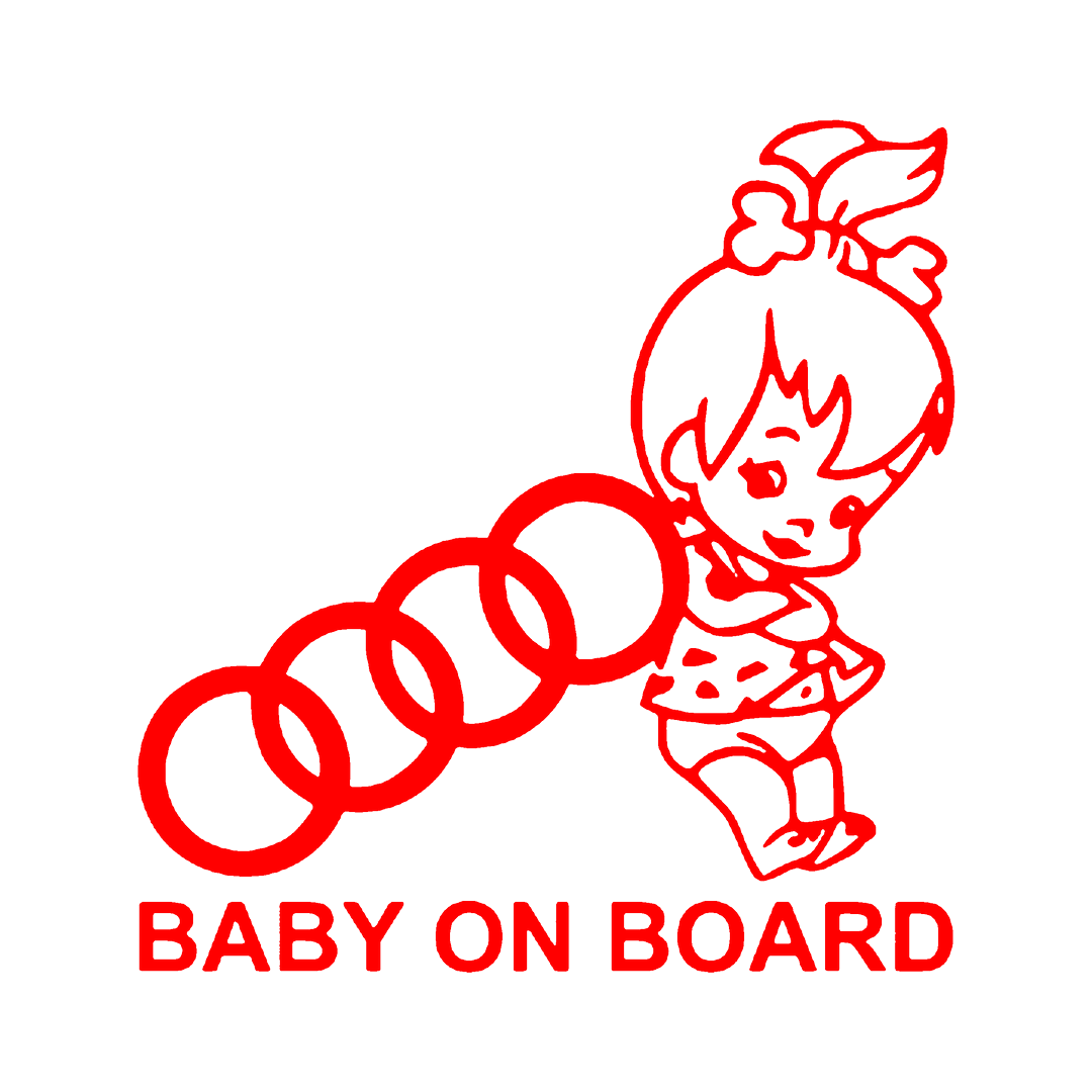 Sticker - BABY ON BOARD AUDI 2