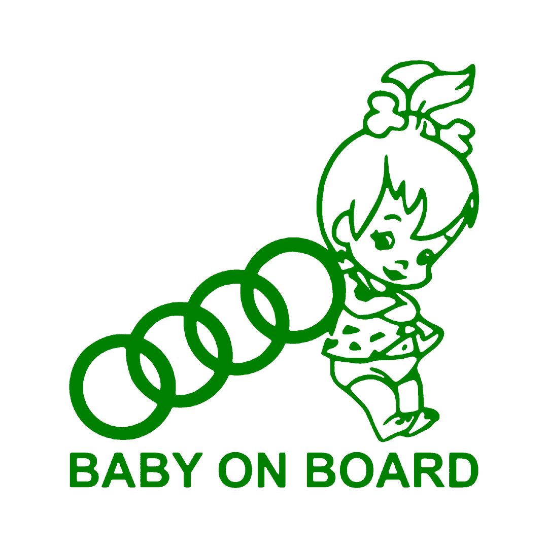 Sticker - BABY ON BOARD AUDI 2