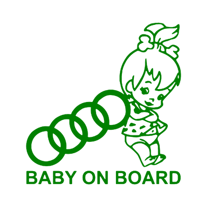 Sticker - BABY ON BOARD AUDI 2