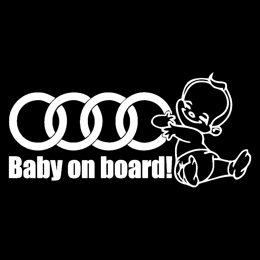 Sticker - BABY ON BOARD AUDI