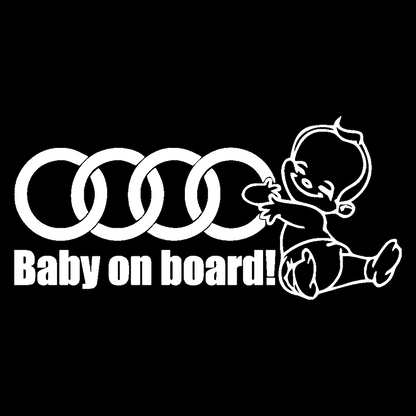 Sticker - BABY ON BOARD AUDI