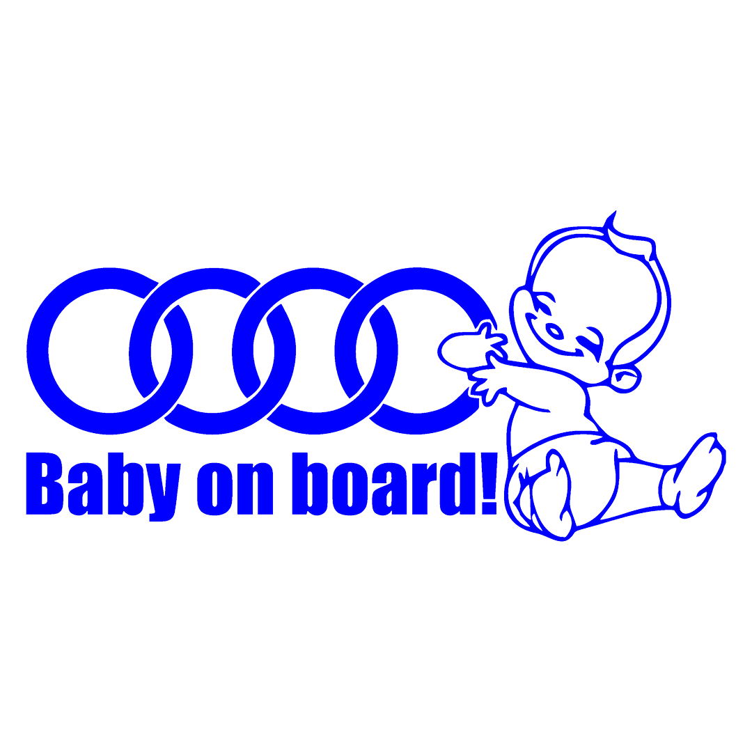 Sticker - BABY ON BOARD AUDI