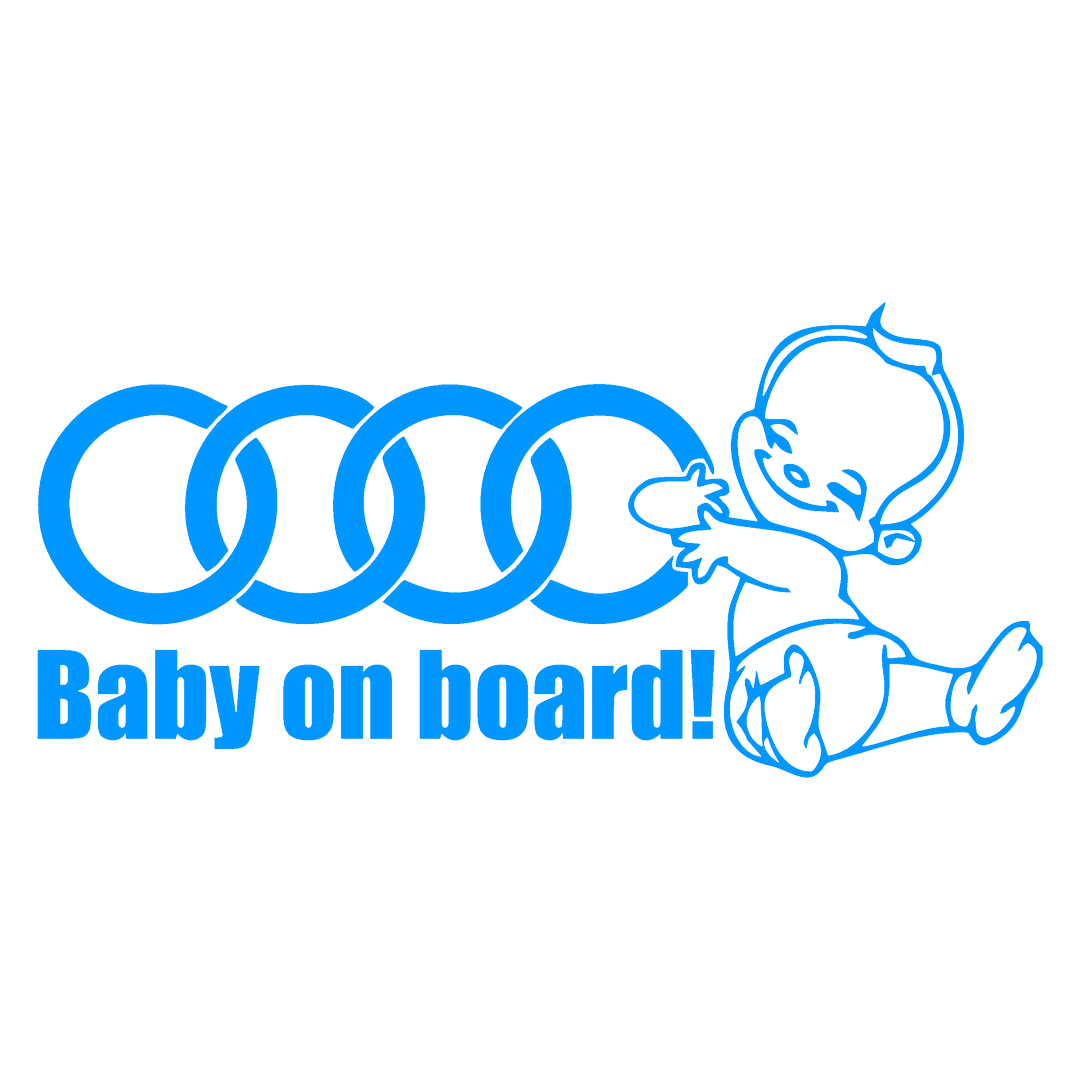 Sticker - BABY ON BOARD AUDI
