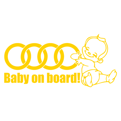 Sticker - BABY ON BOARD AUDI